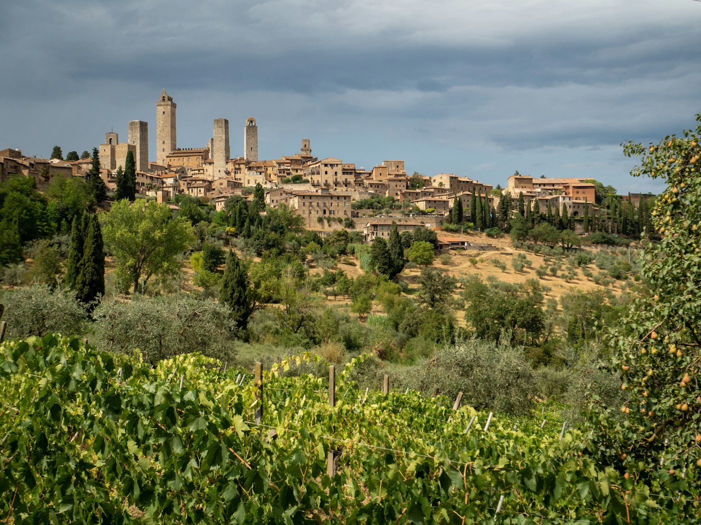 San Gimignano, «Manhatani i Mesjetës», mbi kodrat toskane.